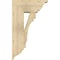 Ekena Millwork Merced Traditional Rough Sawn Bracket w/ Offset Brace, Douglas Fir, 8"W x 18"D x 30"H BKT0806X18X30MRC01RDF - alternate 2